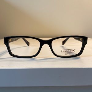 Black Coach Rectangle Eyeglass Frame